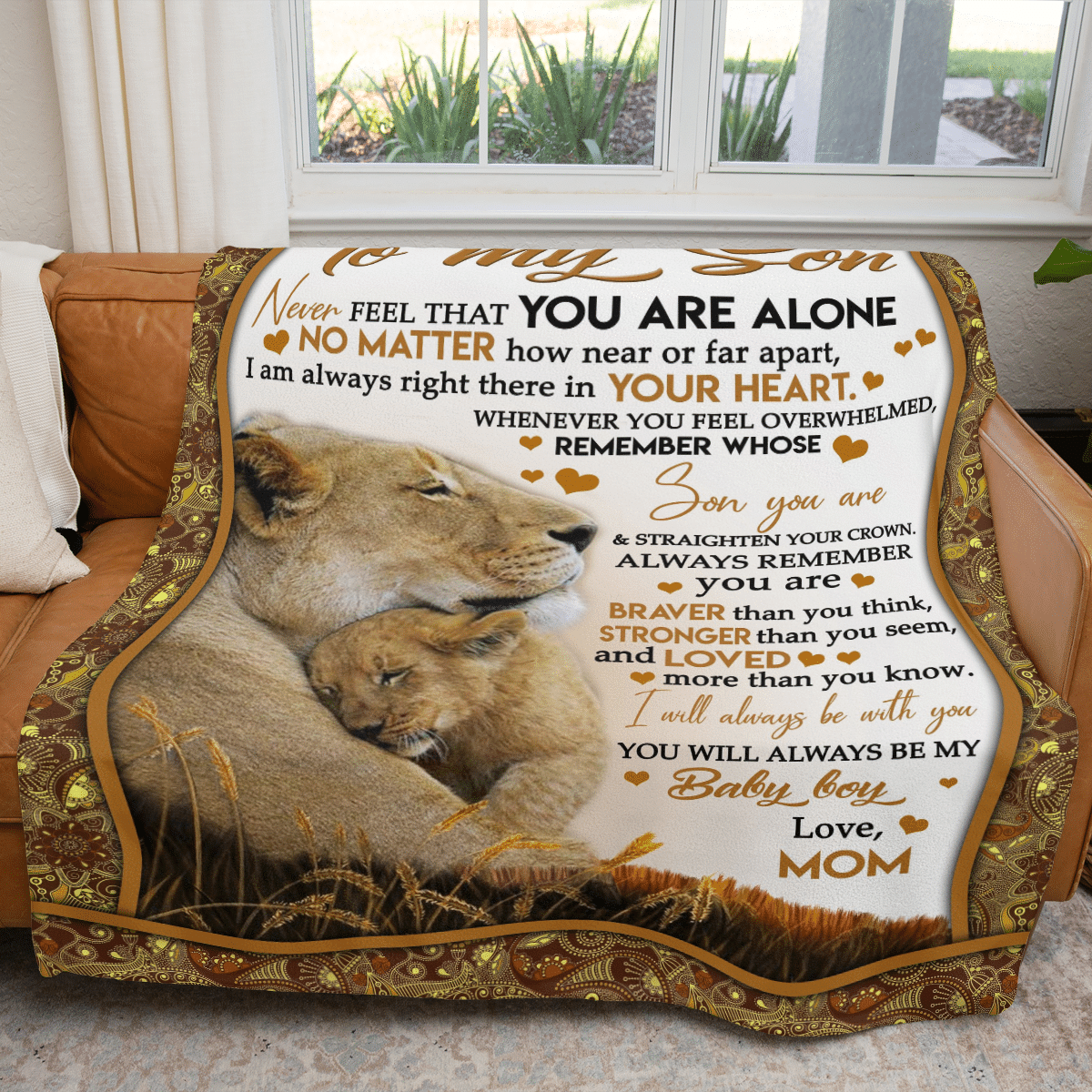 To My Son – Premium Fleece Blanket