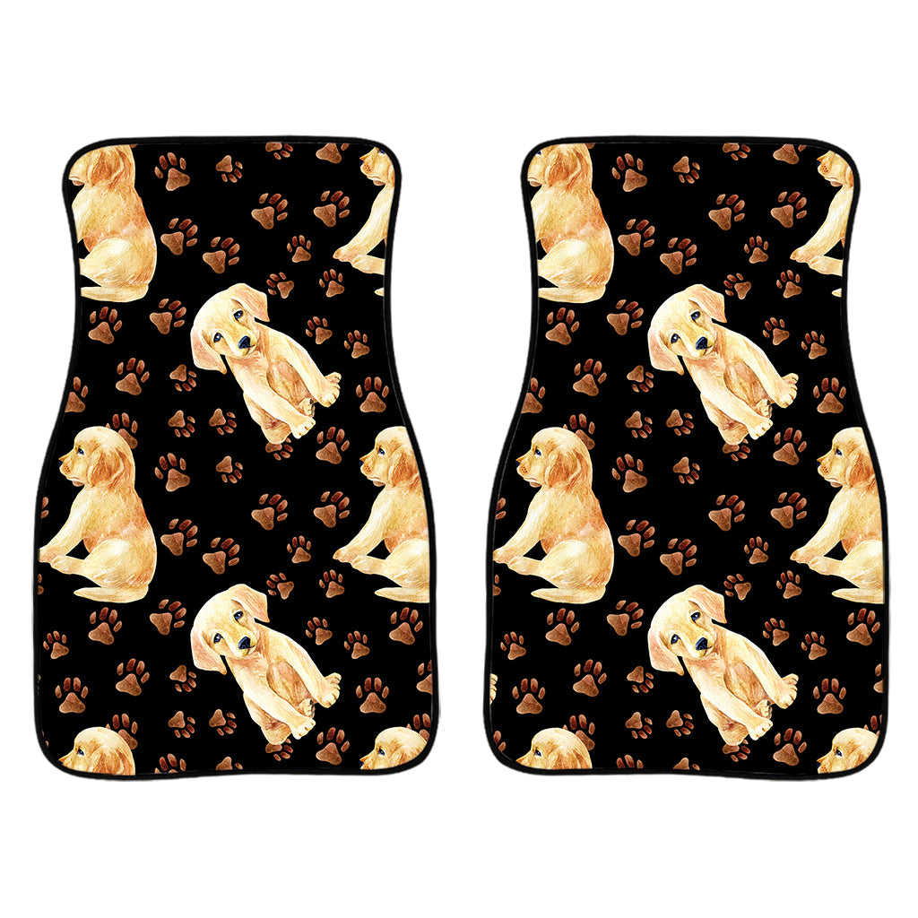 Labrador Retriever Puppy Pattern Print Front Car Floor Mats