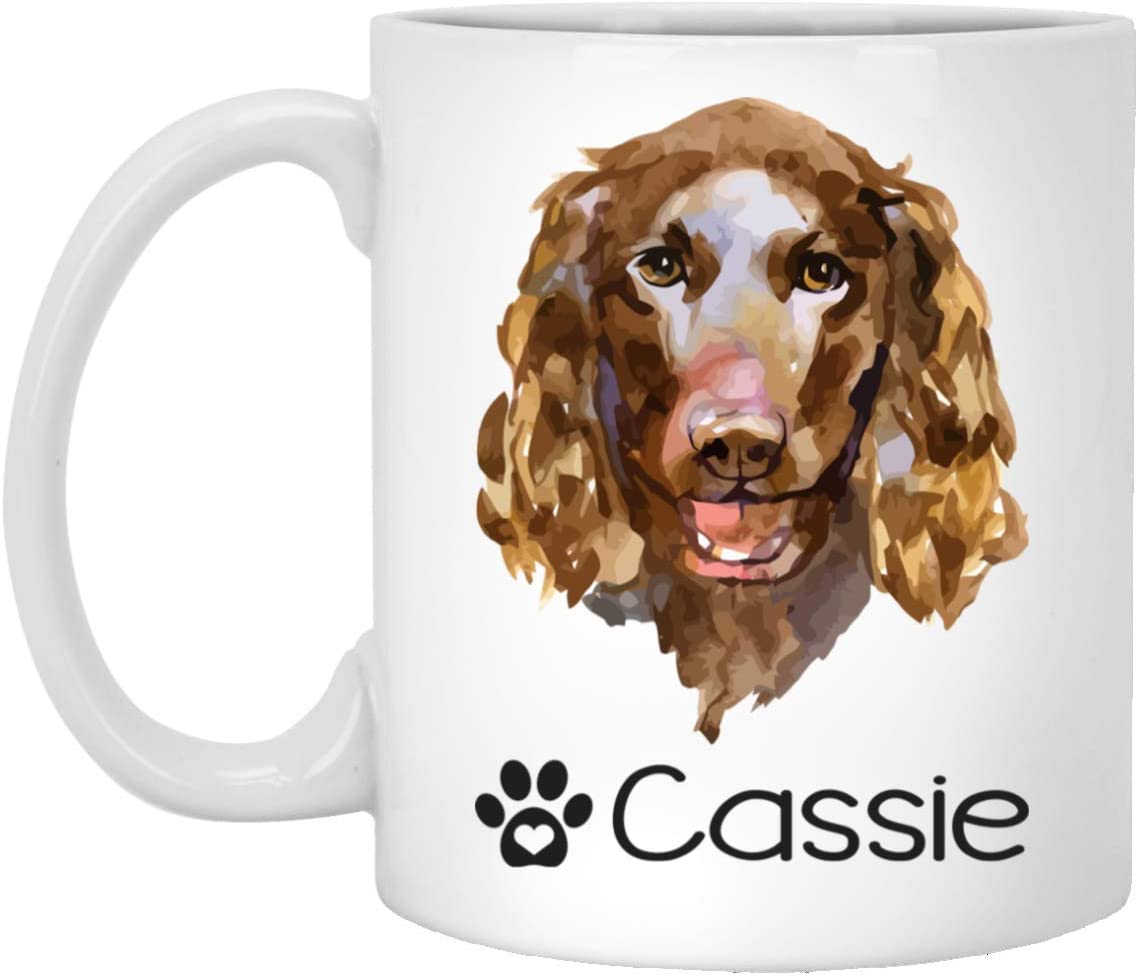 Personalized American Water Spaniel Dog Mug – Pet Owner Gifts For Women – Gifts For Dog Lover – American Water Spaniel Mom Dad Mugs – Dog Cups 15Oz