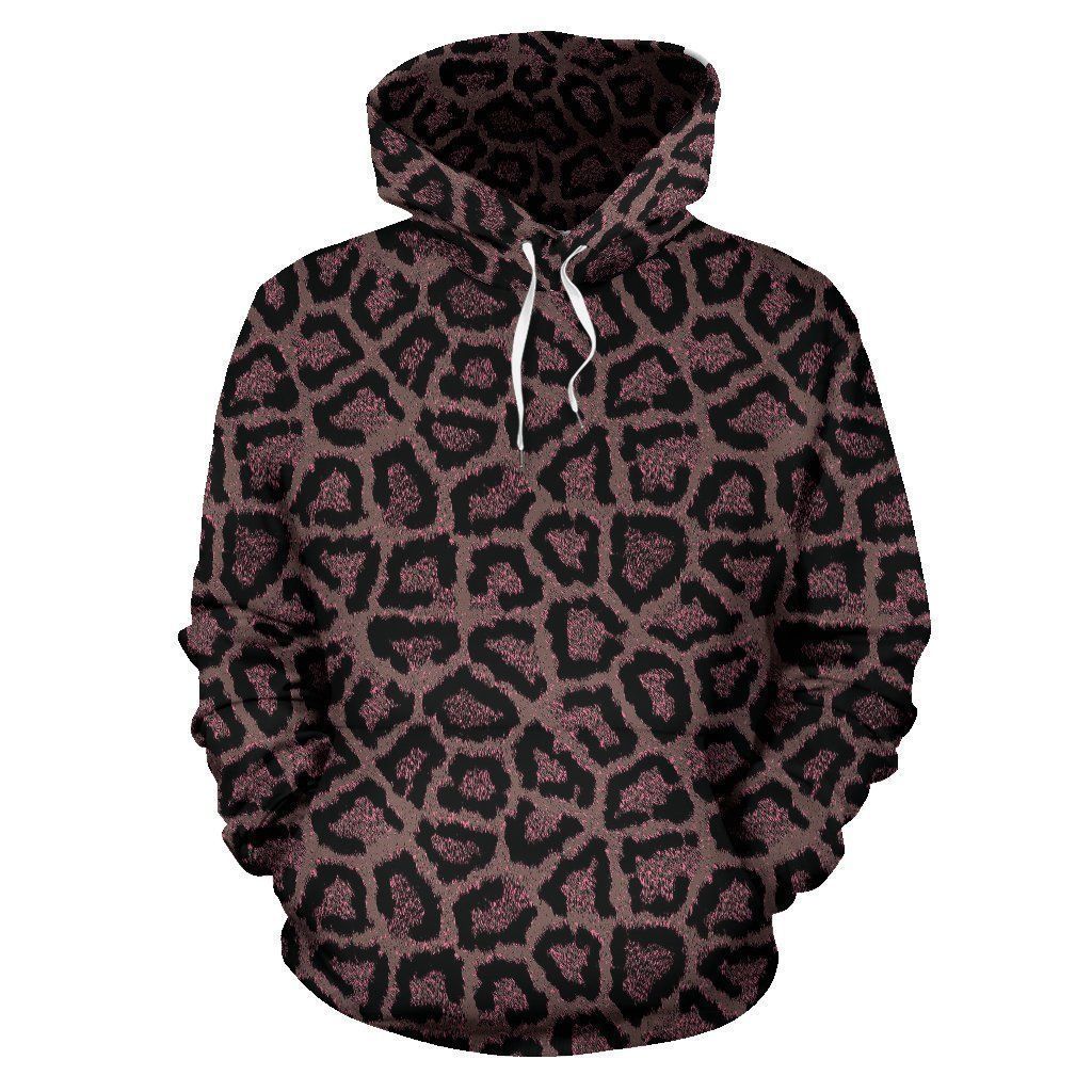 Brown Cheetah Leopard Hoodie Bt04