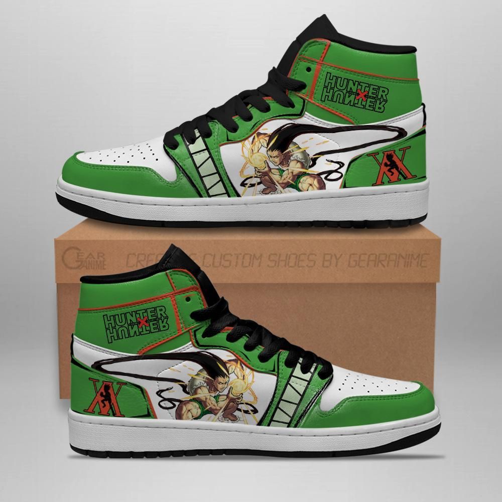 Gon Freecss Hunter X Hunter Adult Hxh Anime Air Jordan Shoes Sport Sneakers