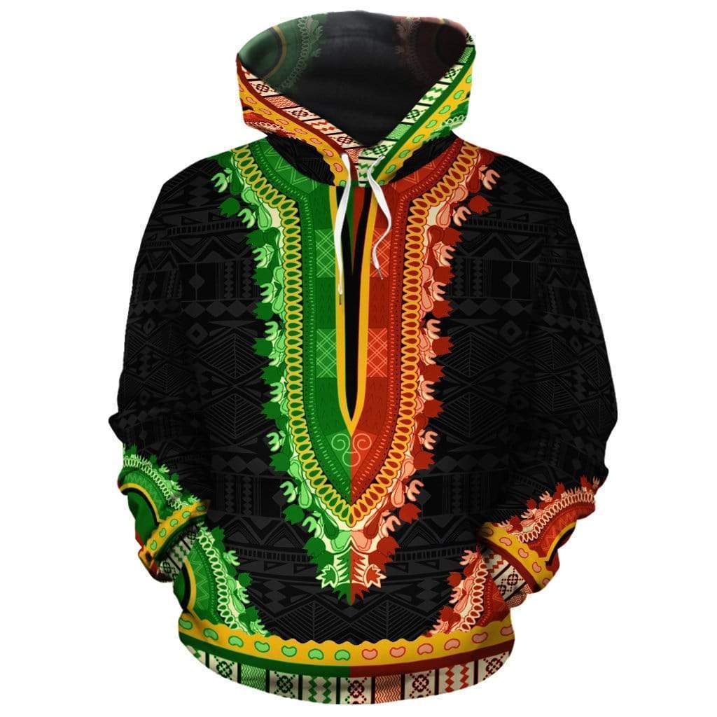 Greek Life Hoodie – Printed Dashiki Half 3 Hoodie