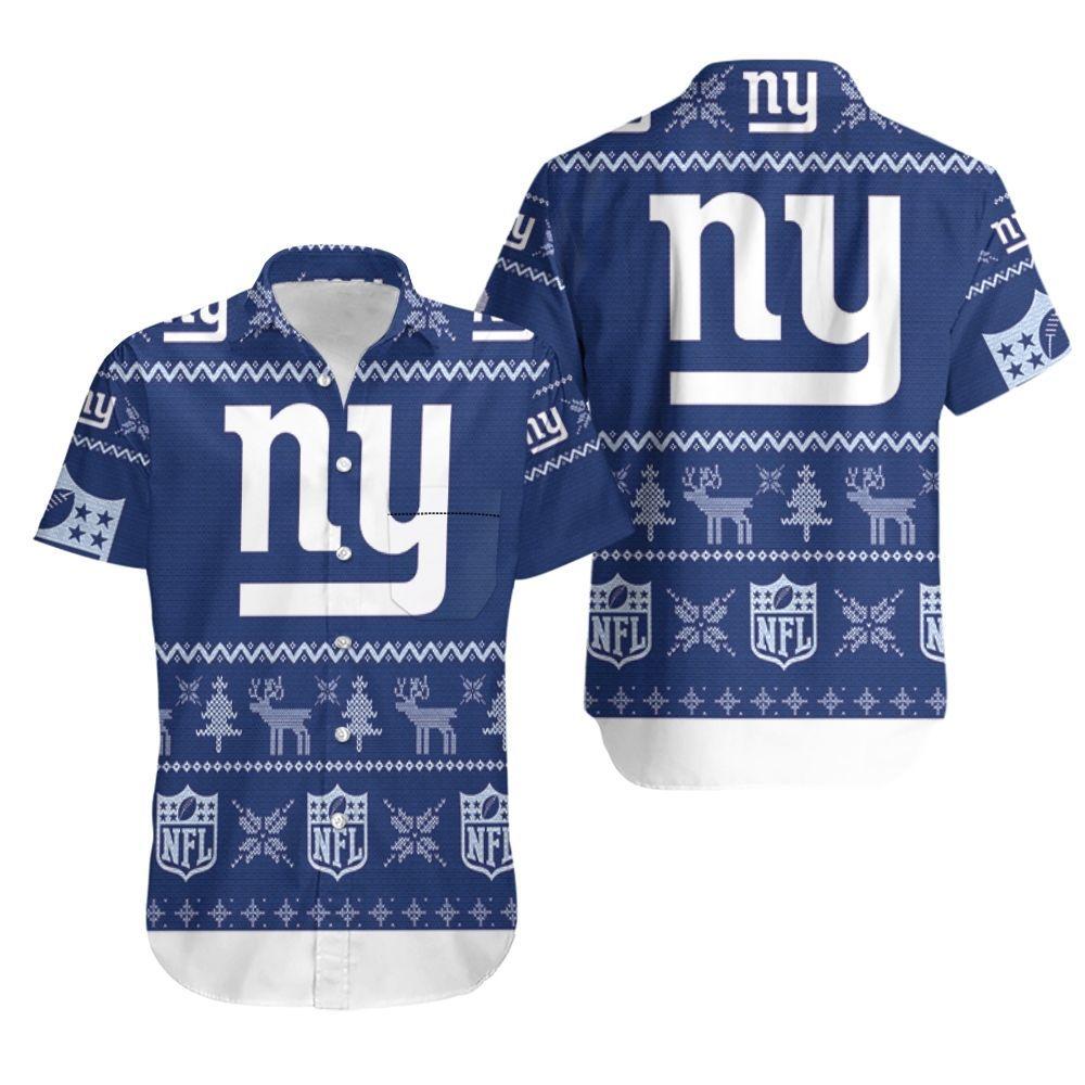 Beach Shirt New York Giants Ugly Christmas 3D Printed Sweatshirt Ugly Hawaiian Shirt