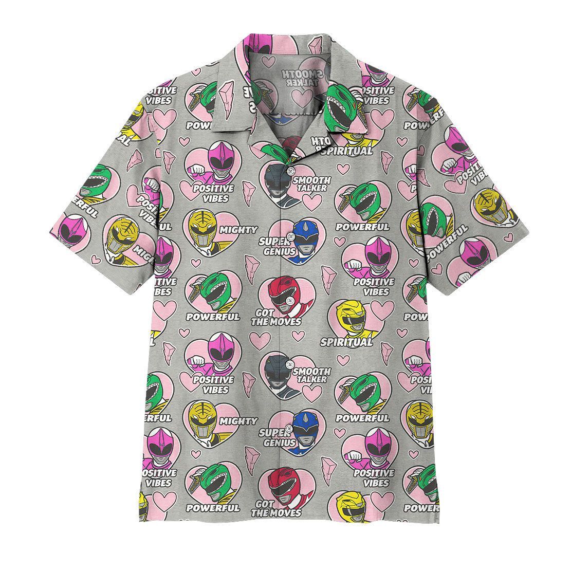 Gearhuman Mighty Morphin Power Rangers Hawaiian Shirt Ha93913