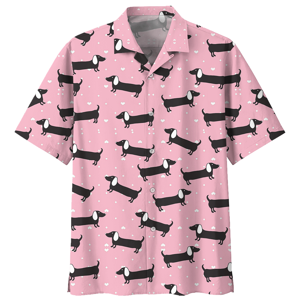 Dachshund Pink Amazing Design Unisex Hawaii Shirt For Men And Women Ha84278