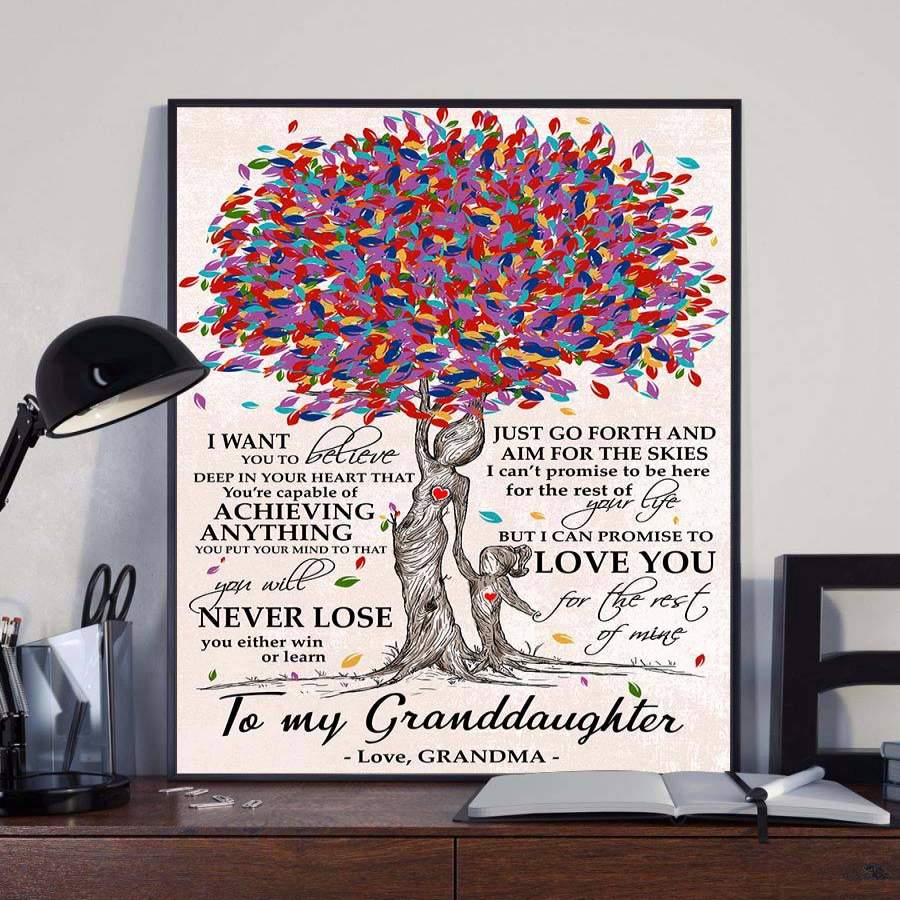 DEEP IN YOUR HEART – GREAT GIFT FOR GRANDDAUGHTER Vertical Poster