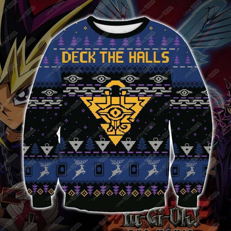 Yugioh 3D Print Ugly Christmas Sweatshirt