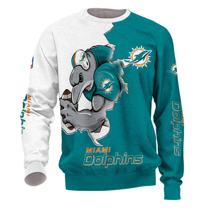 Miami Dolphins Sweatshirts Mascot