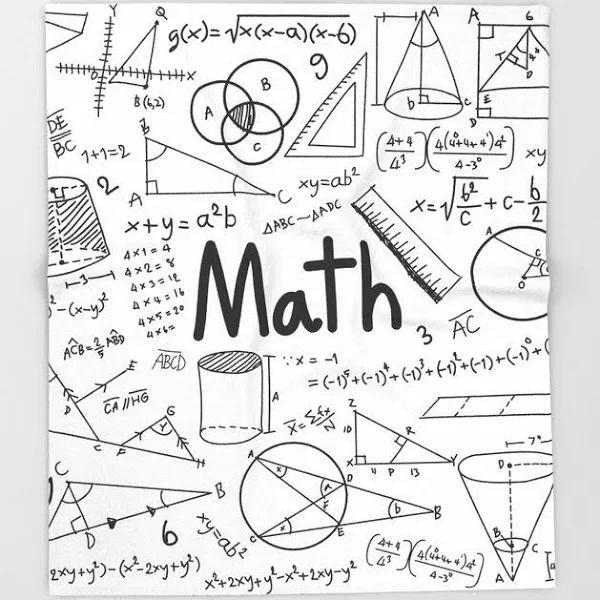 Arithmetic Mathematics Math Fleece Blanket Home Decor Bedding Couch Sofa Soft And Comfy Cozy Gift For Math Lover