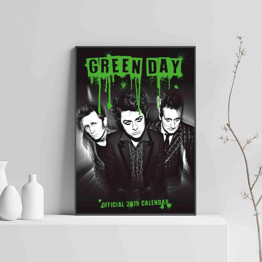 Green Day Calendar Poster Poster Art Design