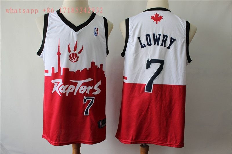 Toronto Raptors Kyle Lowry #7 2020 NBA New Arrival White And Red Jersey