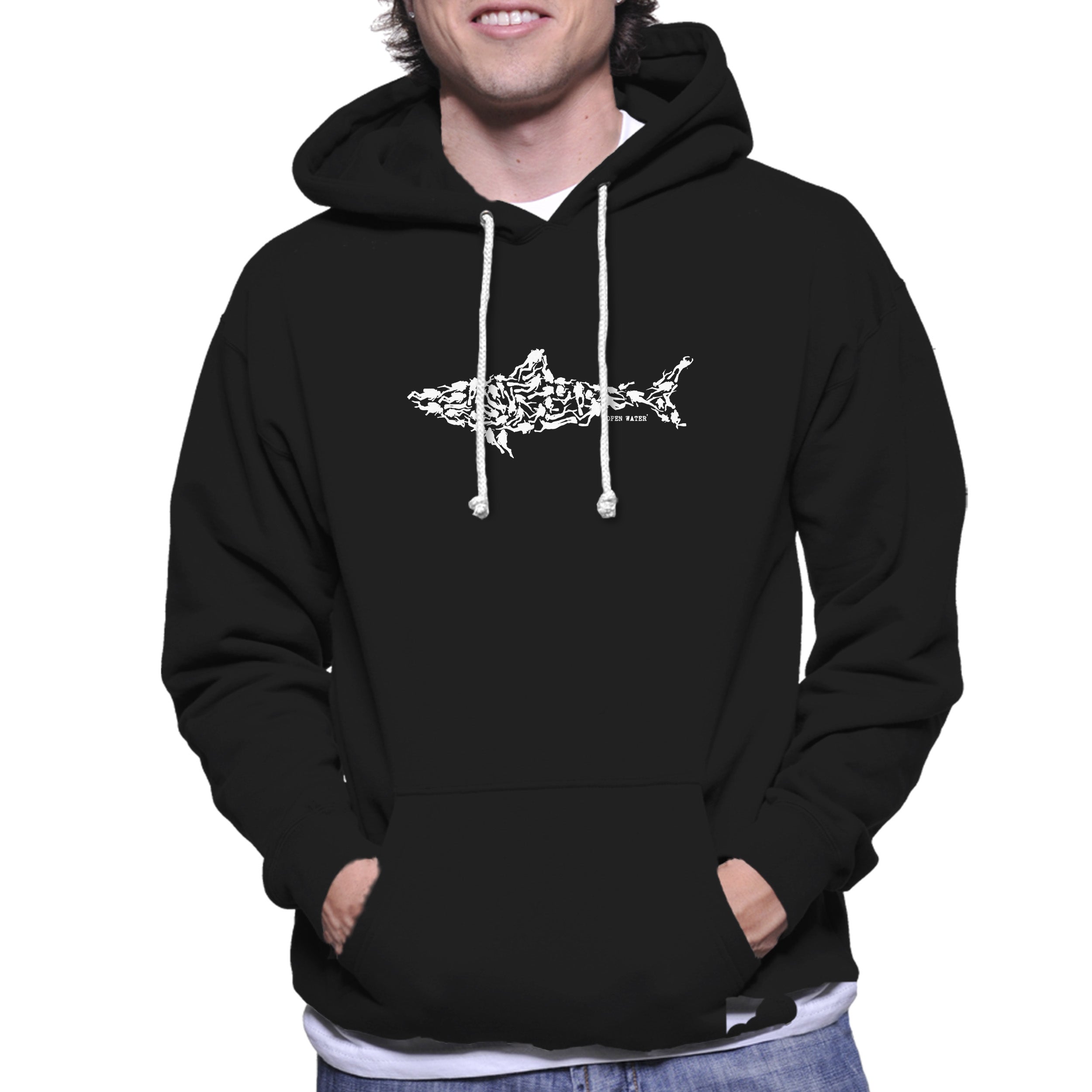 Shark Diving Divers Great White Scuba Unisex Hoodie