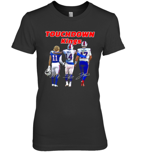 Touchdown Kings Buffalo Bills Diggs Allen Beasley Signatures Premium Women’S T-Shirt