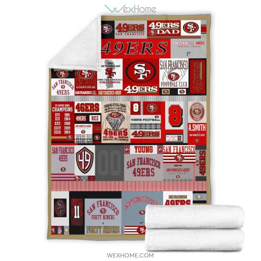 San Francisco 49Ers Football Team Premium Blanket