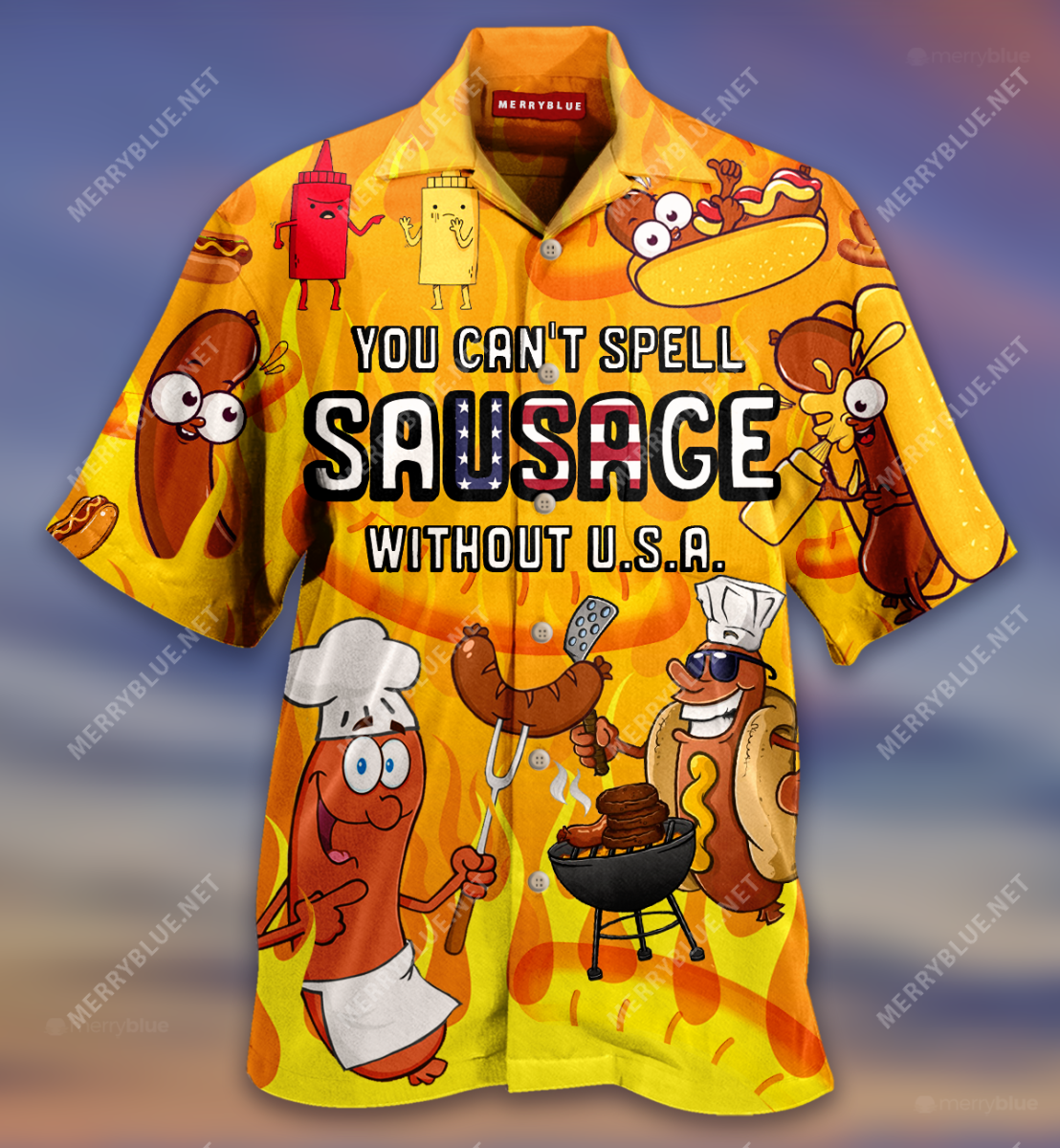 You Spell Sausage Without Usa Unisex Hawaii Shirt Ha59583