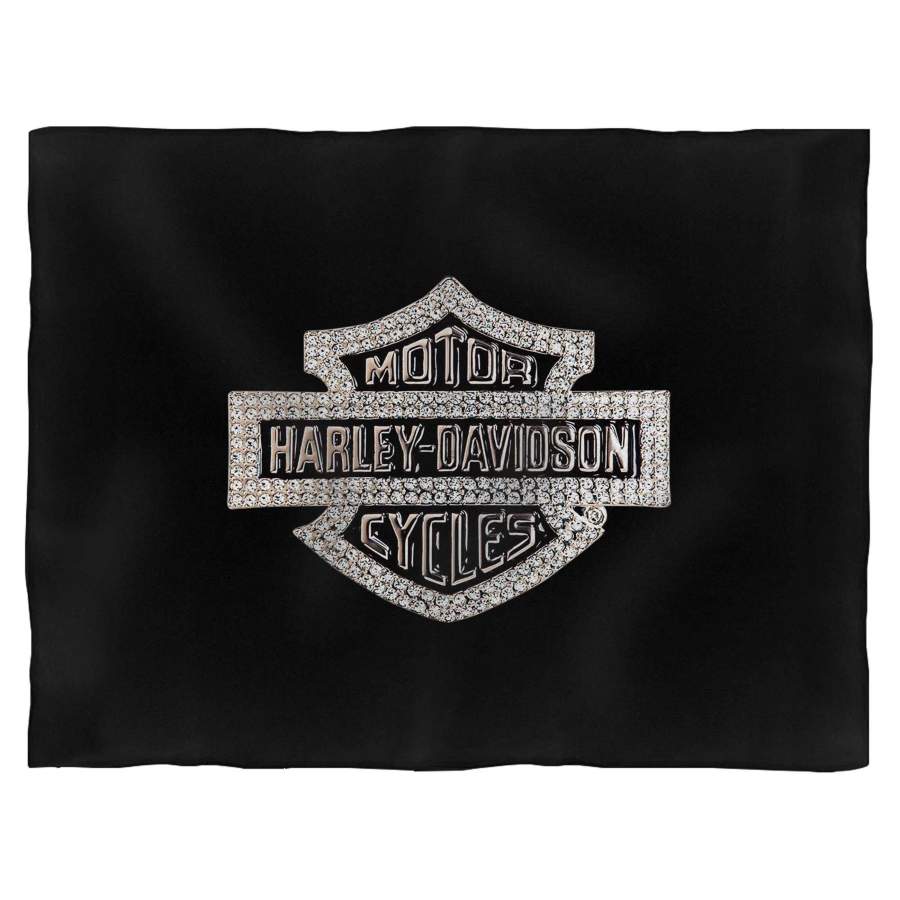 Harley Davidson Logo Sparkle Blanket