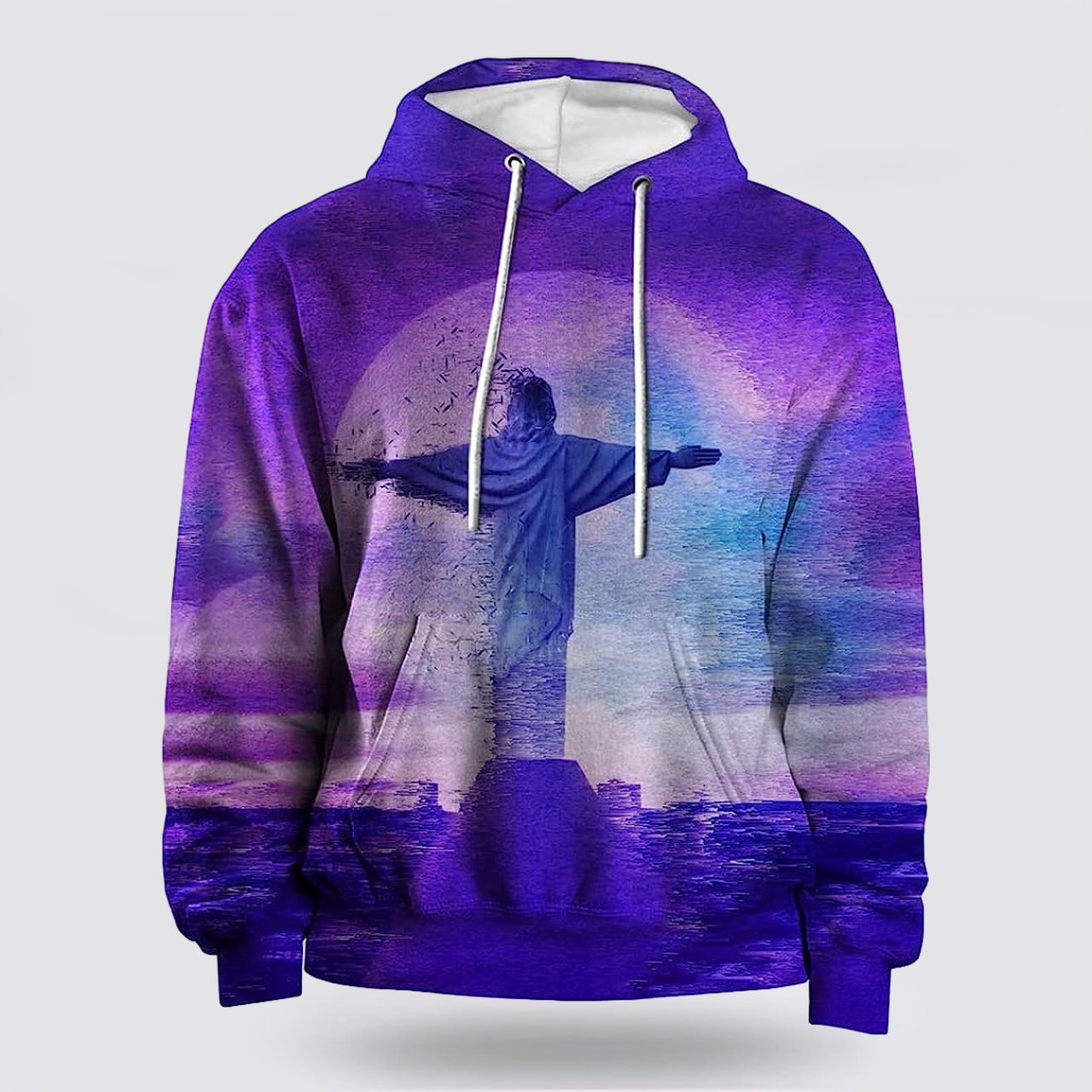 Jesus Statue Pattern 3D Hoodies For Women Men  Christian Apparel Hoodies