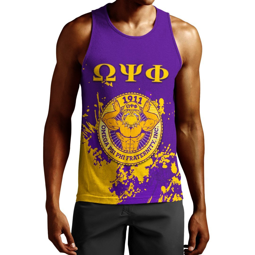 Fraternity Tank Top – Omega Psi Phi Fraternity Tank Top – Spaint Style