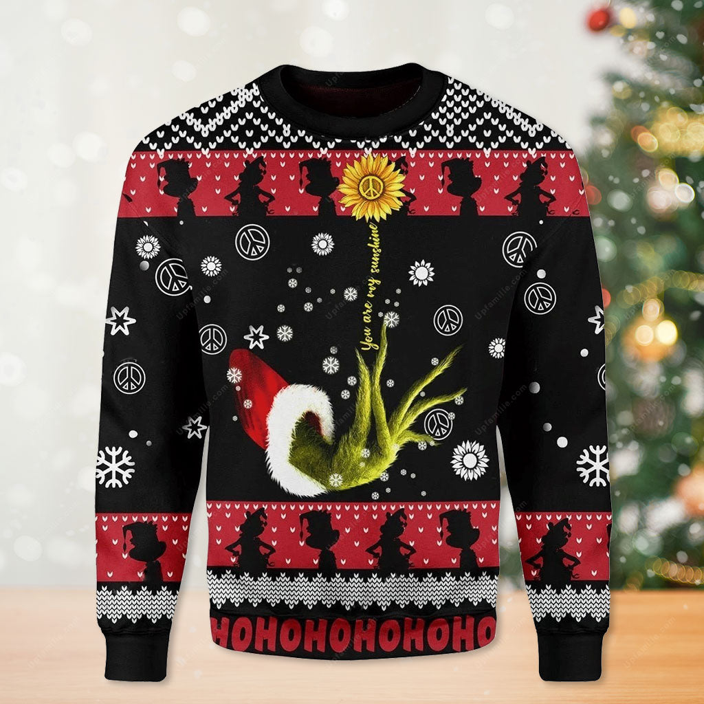 Christmas Grinch, You Are My Sunshine Cute Christmas Sweaters 3D, Presents For Christmas