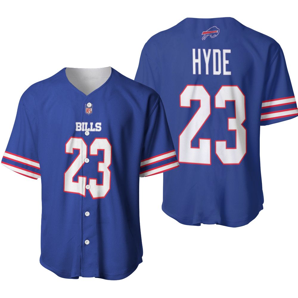 Buffalo Bills Micah Hyde #23 NFL Legend Player American Football Game Royal 3D Designed Allover Gift For Bills Fans Baseball Jersey