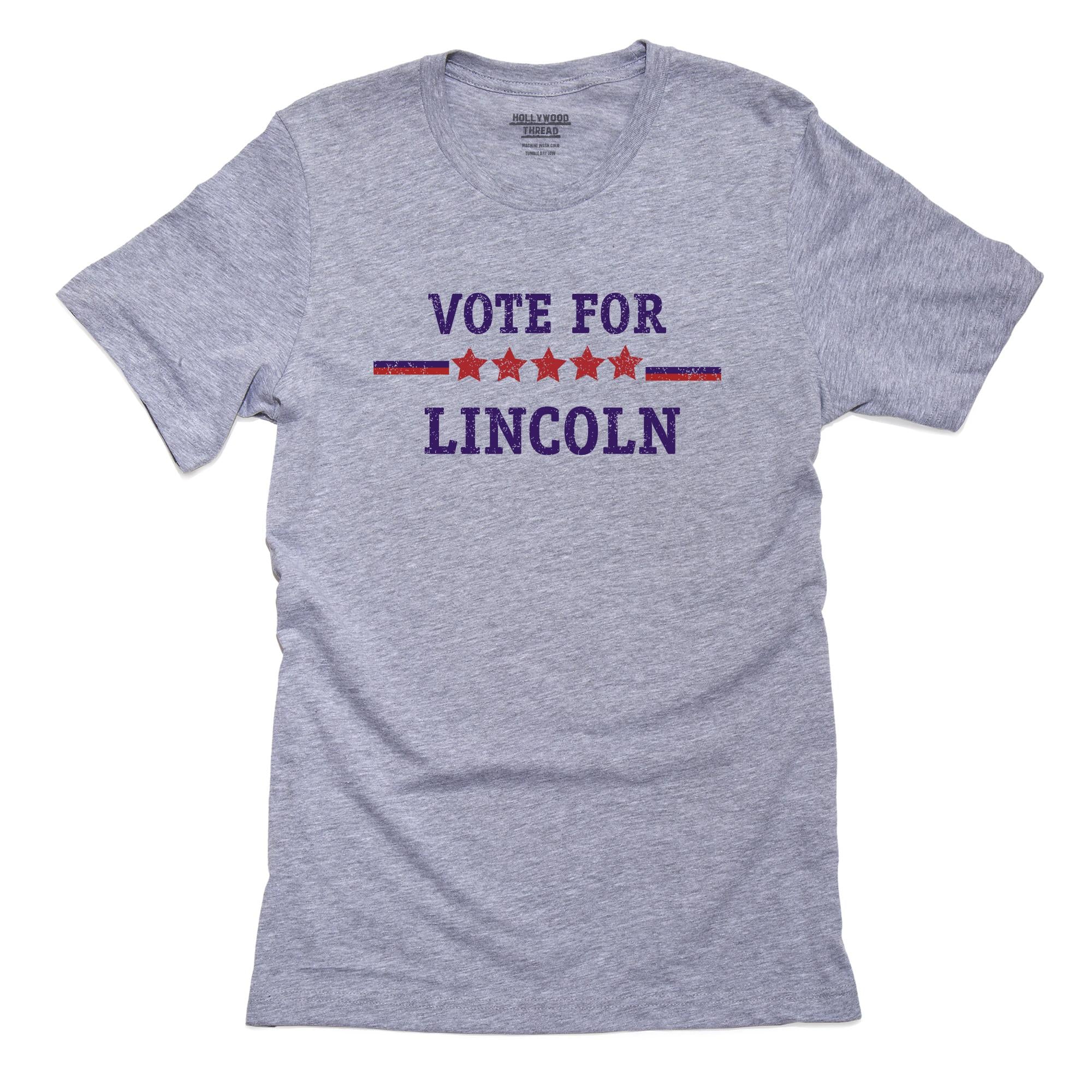 Vote for Lincoln – Vintage Best Candidate with Stars T-Shirt, Framed Print, Pillow, Golf Towel