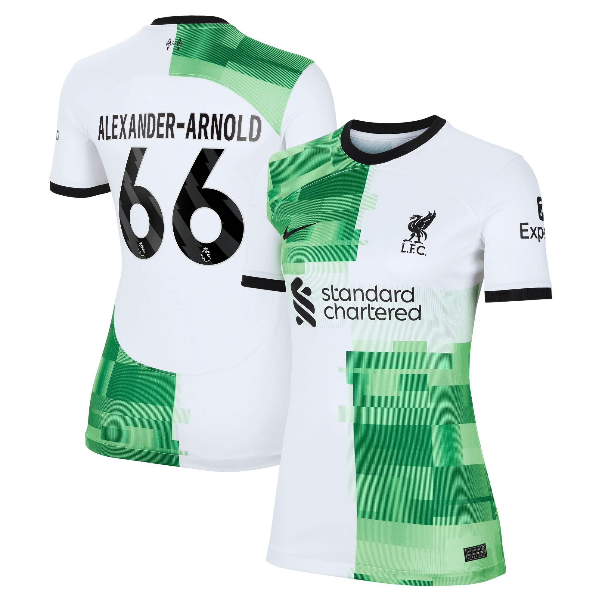 Trent Alexander-Arnold Liverpool Women's 2023/24 Away Replica Player Jersey – White