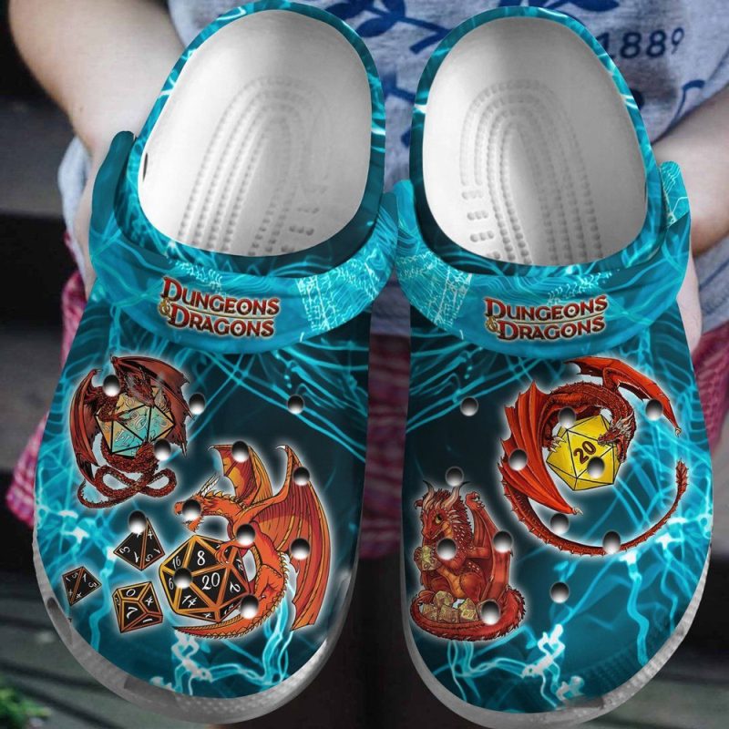 Dungeons Dragons For Men And Women Gift For Fan Classic Water Rubber clog Shoes Comfy Footwear