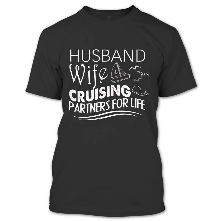 Husband And Wife Cruising Partners For Life Shirt, Cruising Couples Shirt, Cruise Shirt