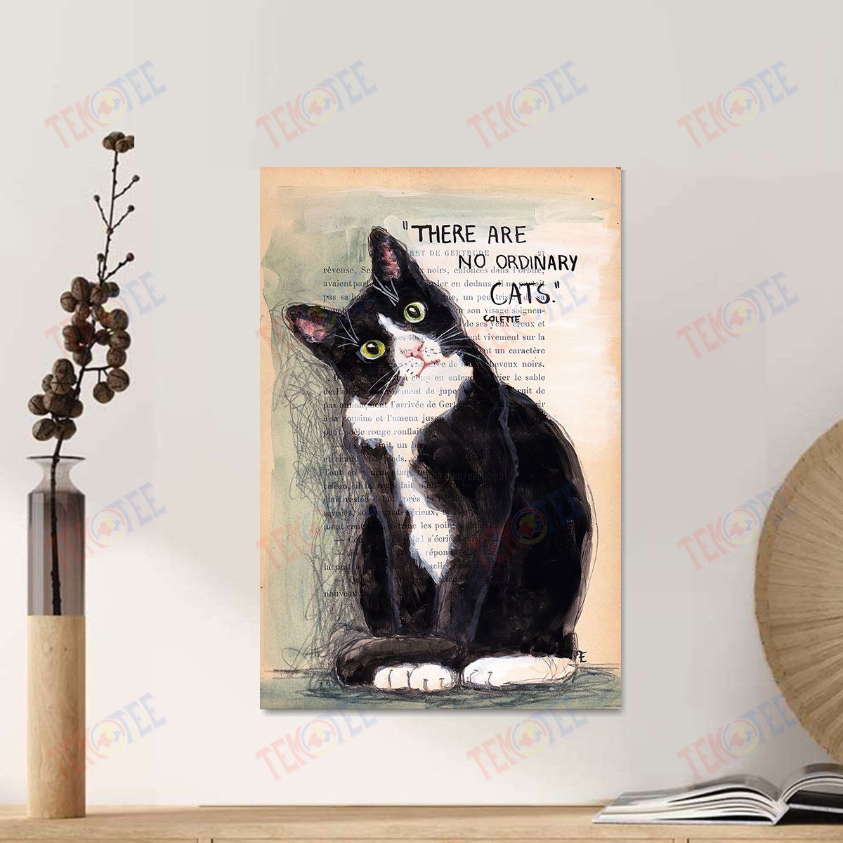 Canvas Artwork For Cat Lovers There Are No Ordinary Wall Art Home Decor