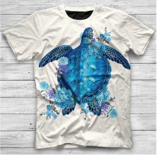 Sea Turtle White 3D All Over Printed Shirts For Men And Women Turtle Lovers, Gift For Men Gift For Women Gift For Turtle Lover Friend 3D Shirts