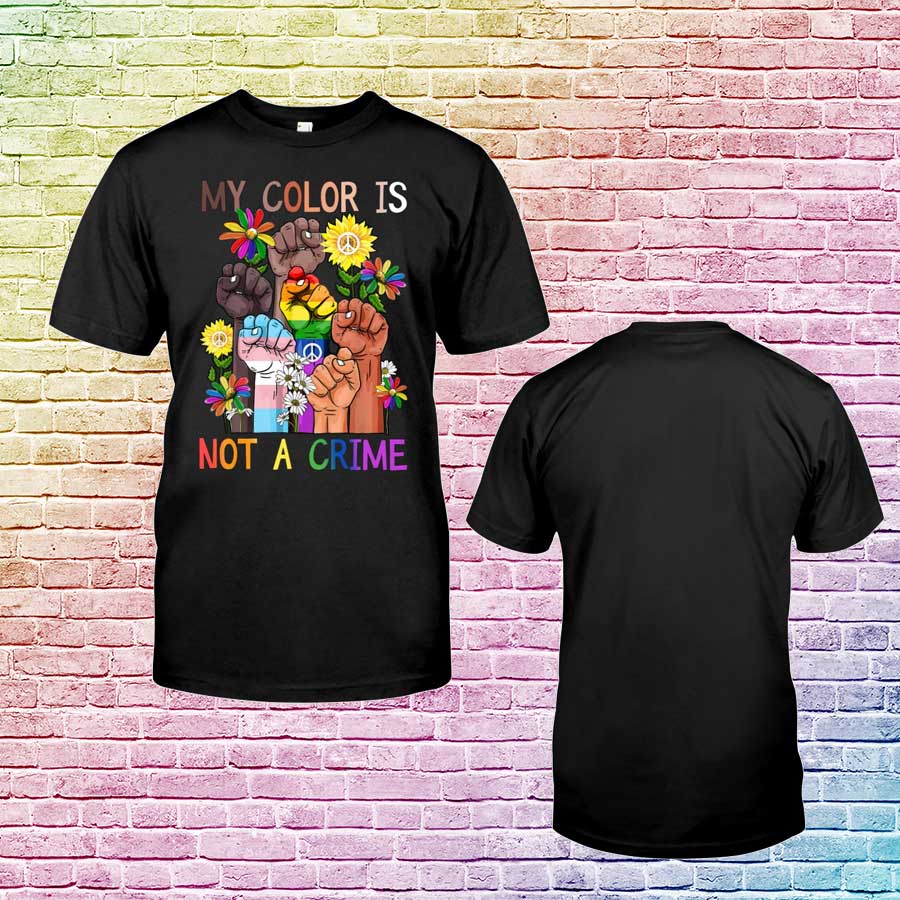 Gay Rights Tshirts, Human Rights Color Is Not A Crime Tshirt, Equal Rights Shirt, Pride Month Shirt