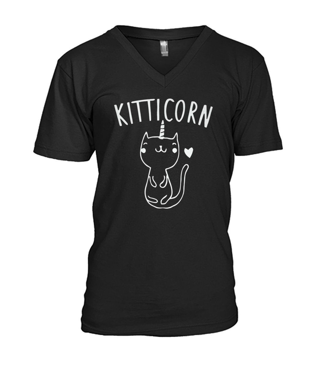 Shop Kitticorn Kitty Kitten Shirt Mens V-Neck