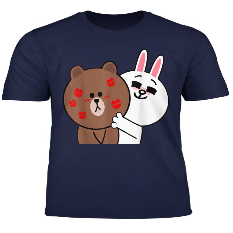 Cute Brown Bear Cony Bunny Rabbit Shower Me With Love Kisses T Shirt