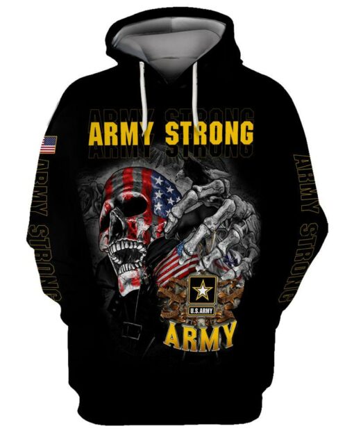 Army Veteran Strong 3D All Over Print Shirts For Men & Women, Happy Veteran Memorial 3D Shirts, Veteran Day