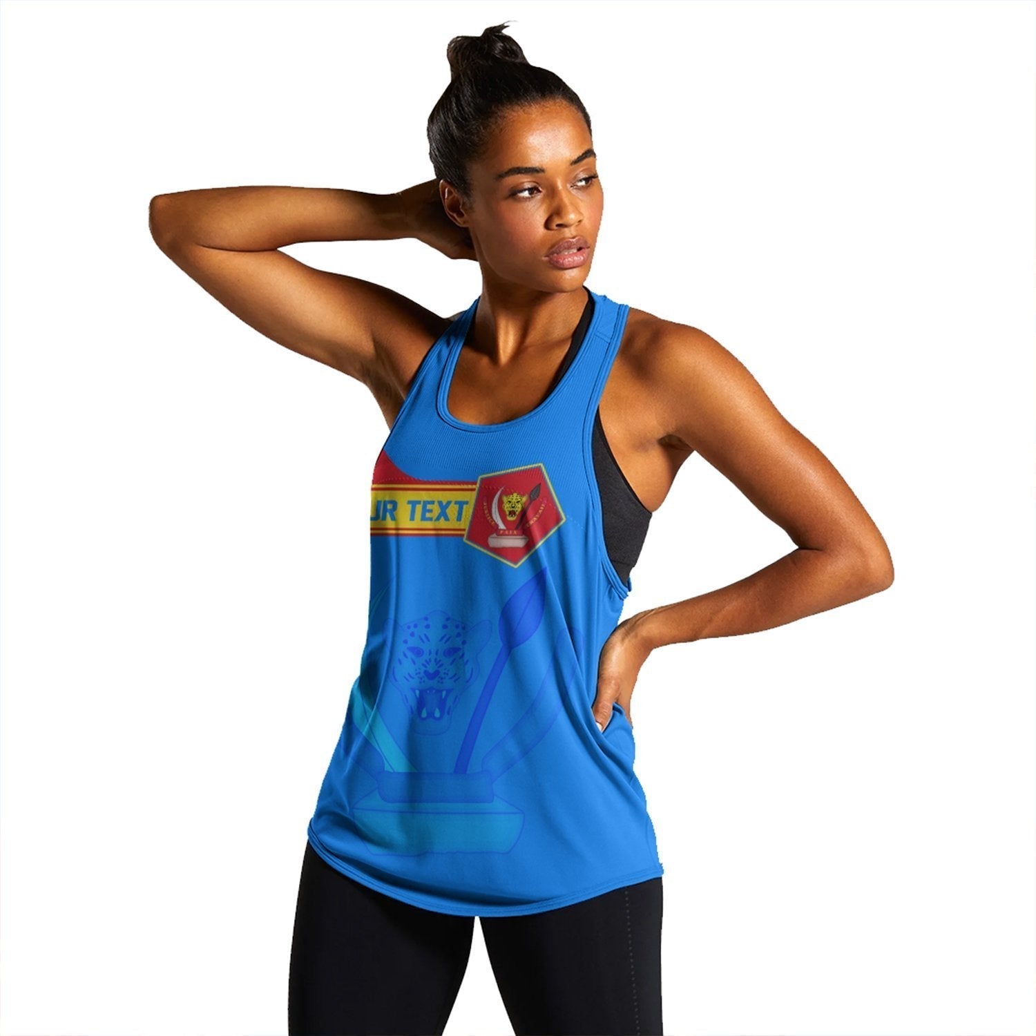 (Custom) African Tank Top – Dr Congo Women’S Racerback Tank Pentagon Style