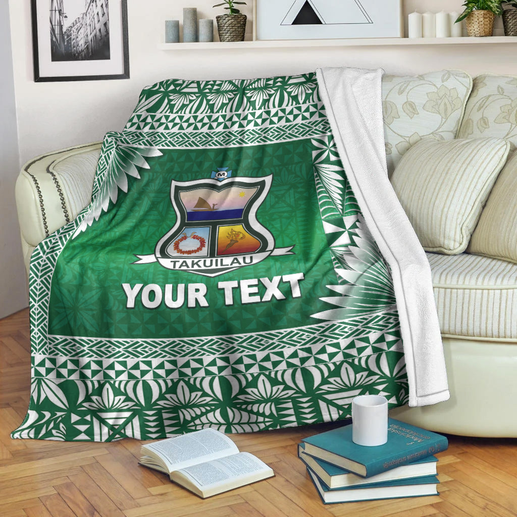 (Custom Personalised) Tonga Takuilau College Premium Blanket Simplified Version Lt8