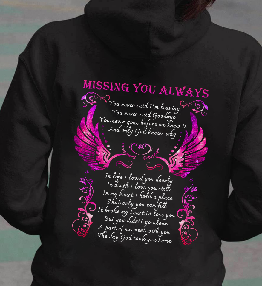 Memorial Missing You Always Wings Galaxy Gift Standard/Premium T-Shirt