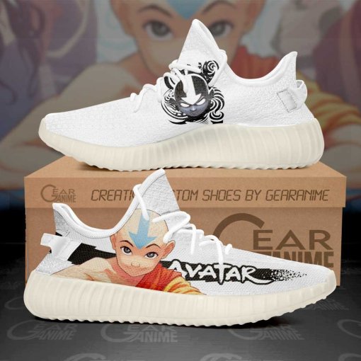 Avatar Aang Shoes The Last Airbender Custom Anime  Personalized Name Yeezy Sneakers