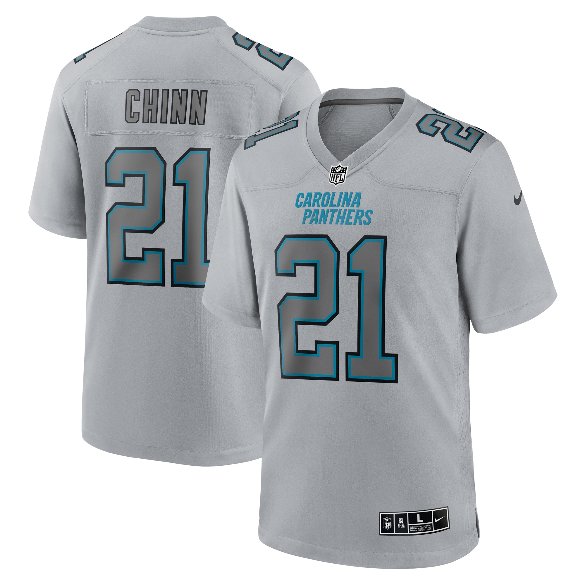 Jeremy Chinn Carolina Panthers Atmosphere Fashion Game Jersey – Gray