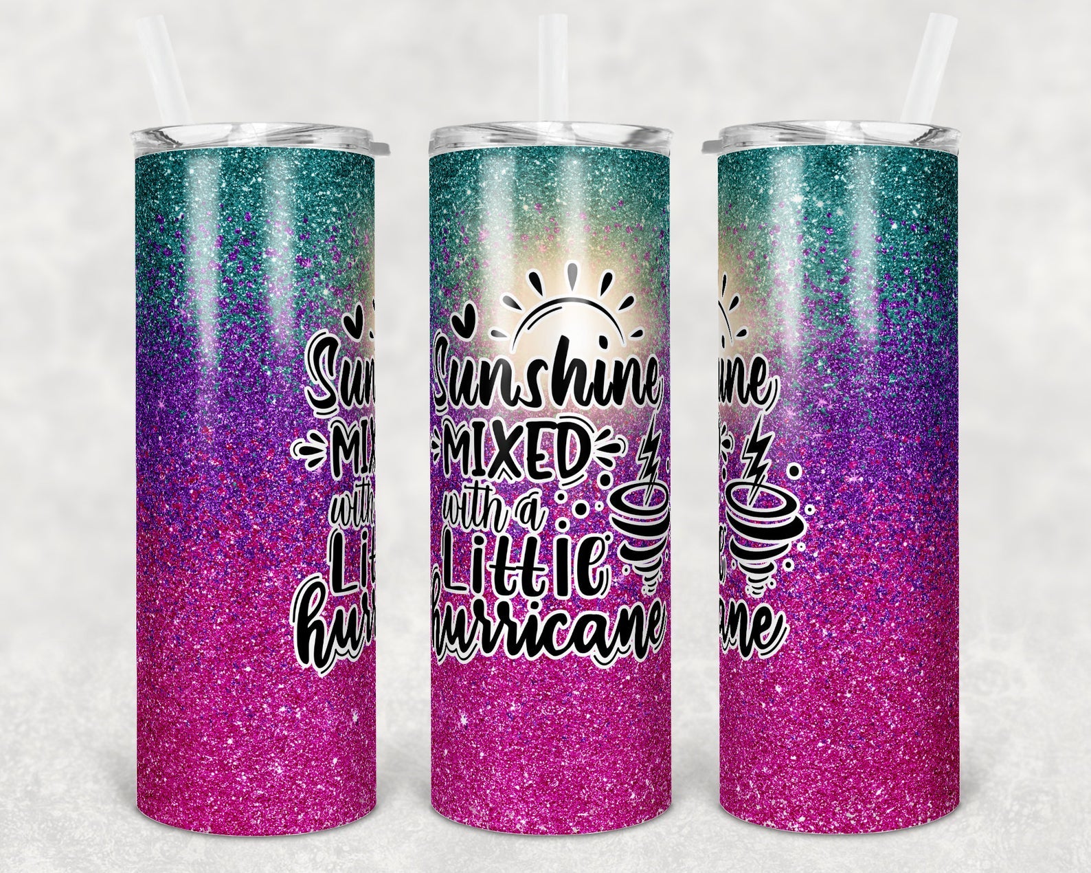 Sunshine Mixed With Hurricane 20Oz Skinny Tumbler