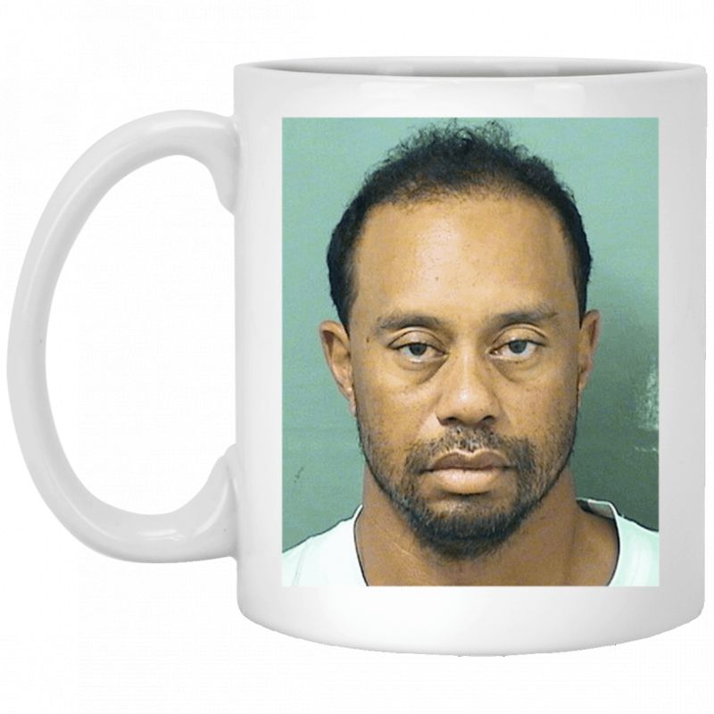 Tiger Woods Mugshot White Mug