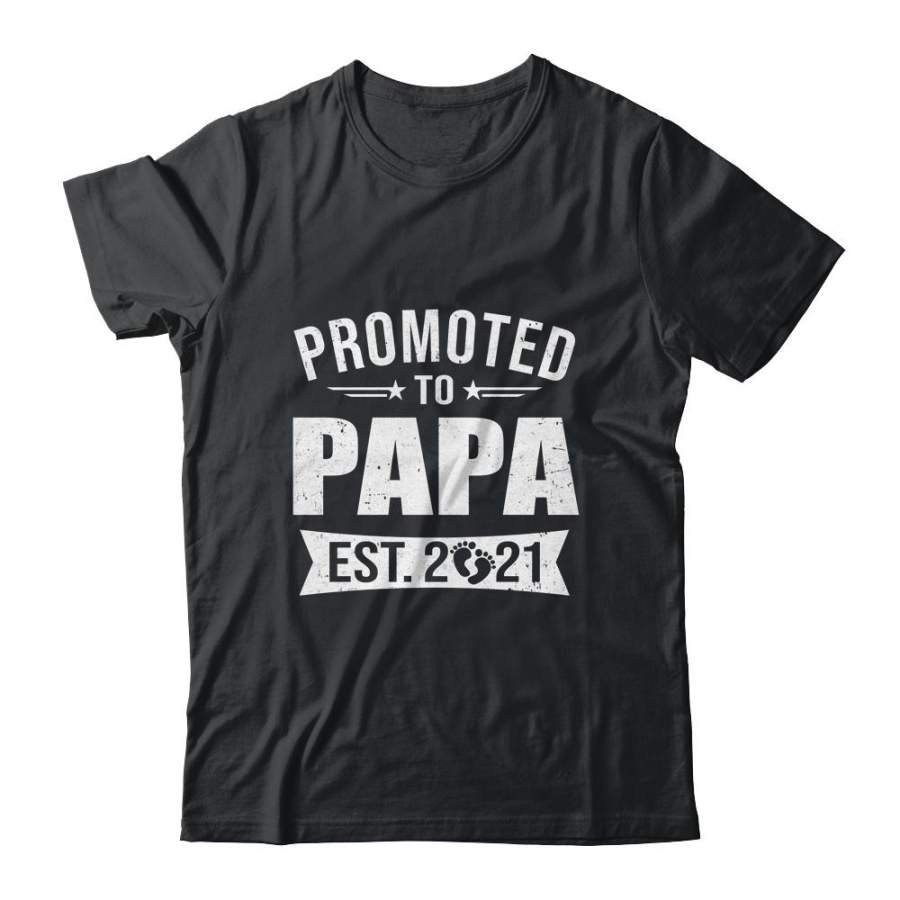 Download Vintage Promoted To Papa Est 2021 First New Grandpa Gift ...