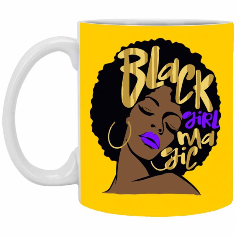 Women Purple Black Girl Melanin Magic Queen Pride Mug