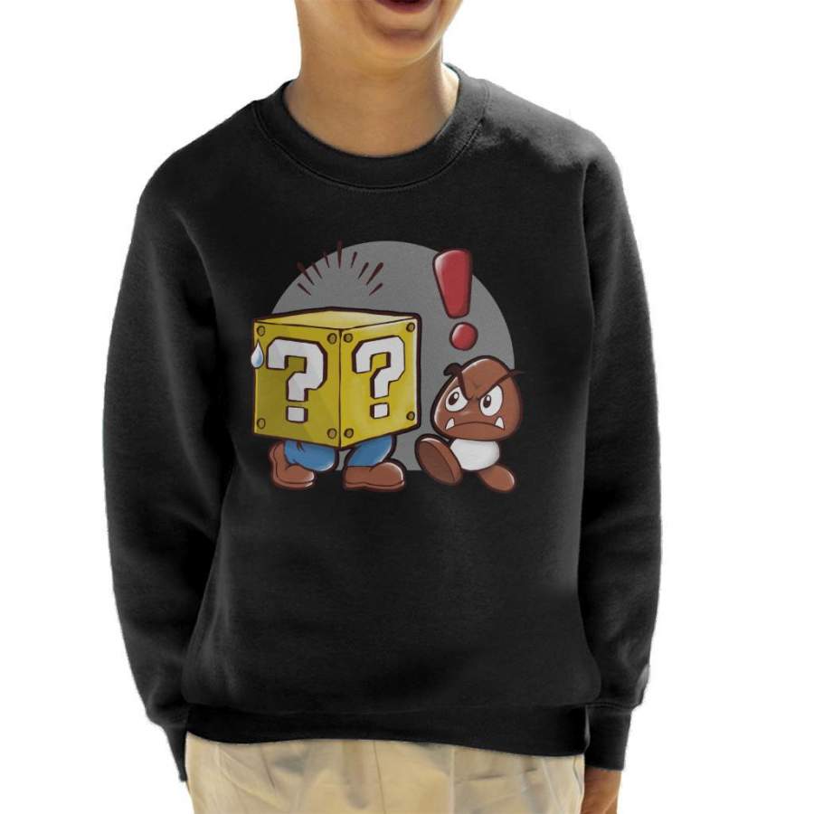 Super Mario Plumber Box Kid’s Sweatshirt