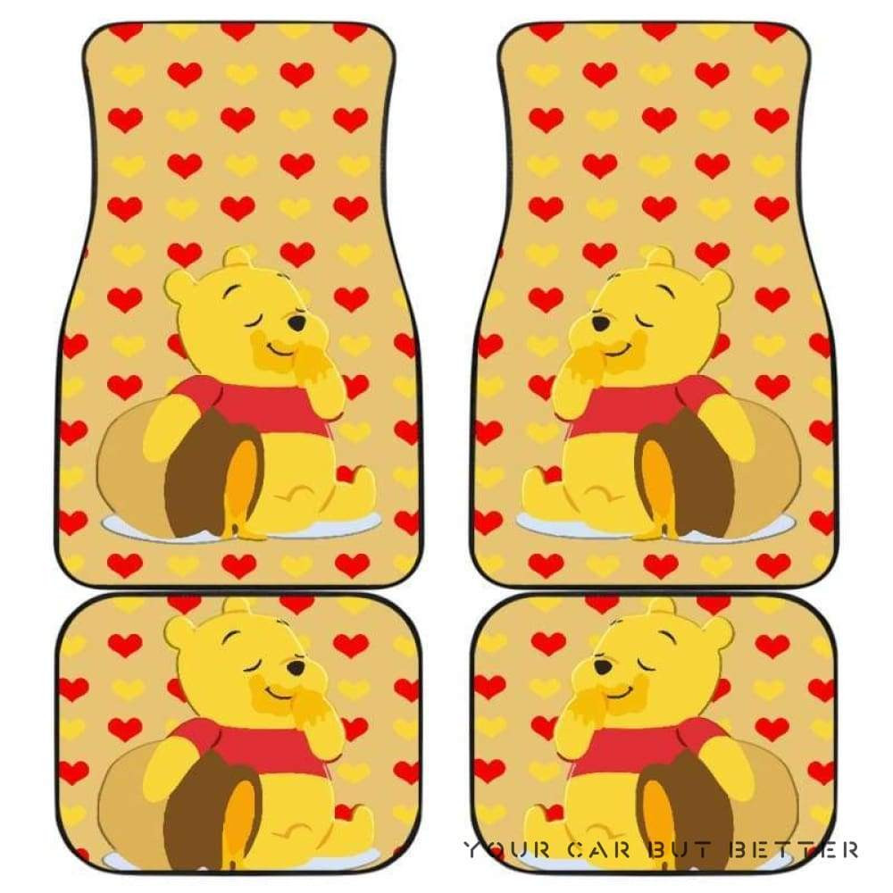 Winnie The Pooh Car Floor Mats 081812 Personalized Car Seat Floor Mat Custom Print v10864