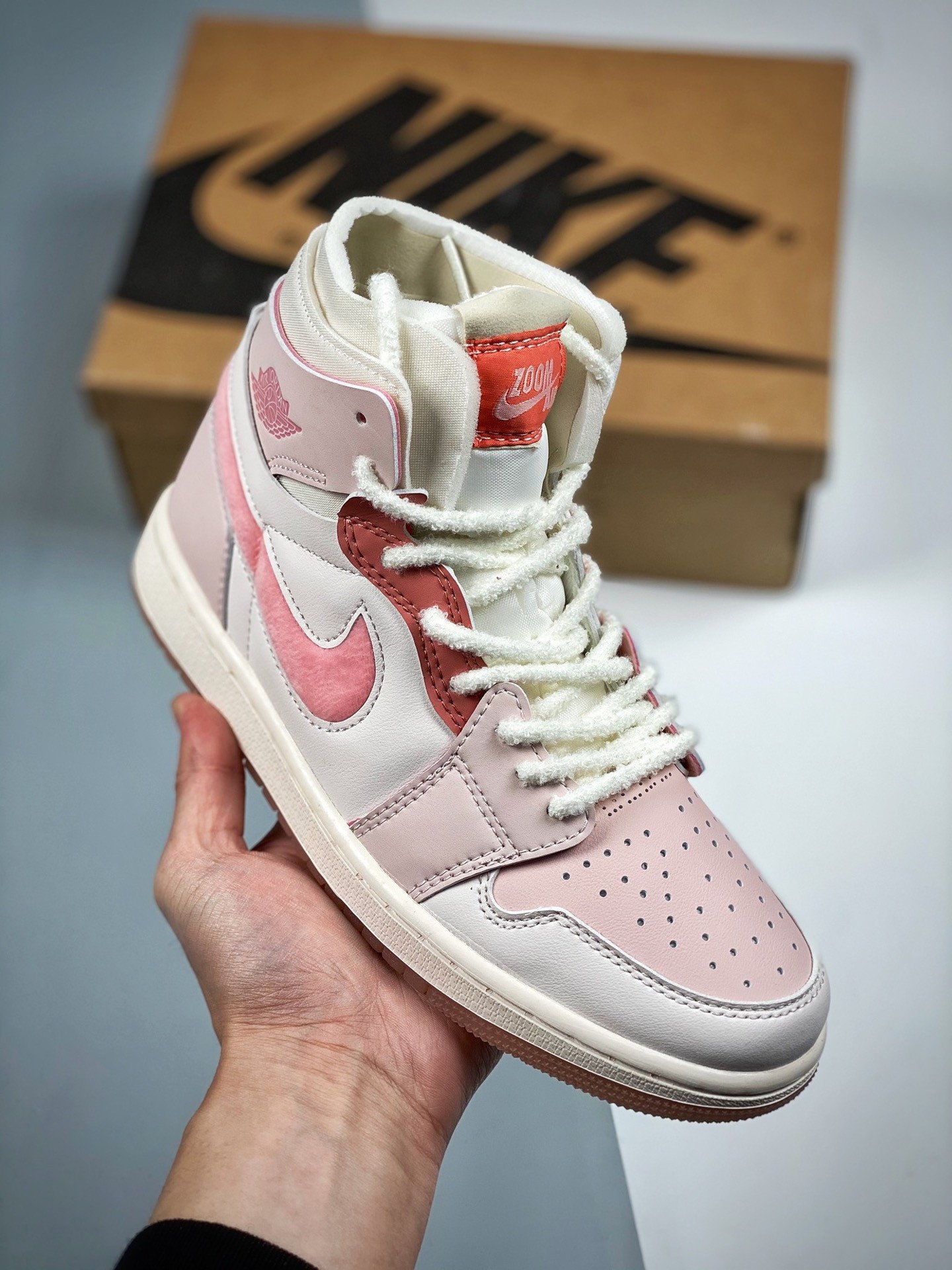 JD 1 Zoom CMFT White Pink 5341454