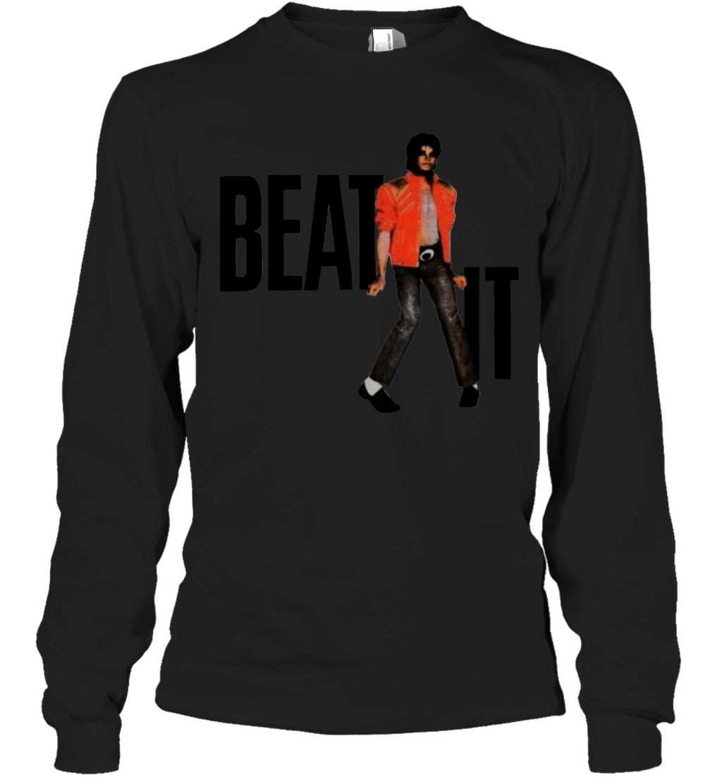 Womens Michael Jackson Beat It V Neck  Long Sleeve