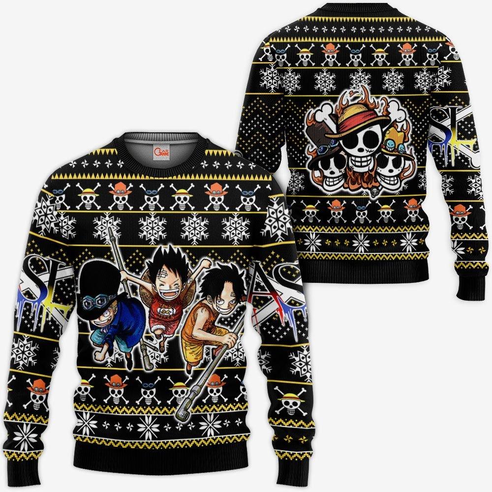 Asl Pirates Ugly Christmas Sweater Custom Anime One Piece Xmas Gifts