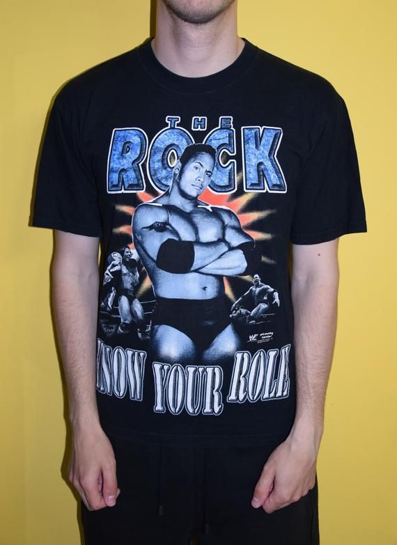 90S The Rock Vintage Shirt Black Undertaker World Wrestling Federation Rap Hip Hop Stone Cold Austin World New Order Shirt