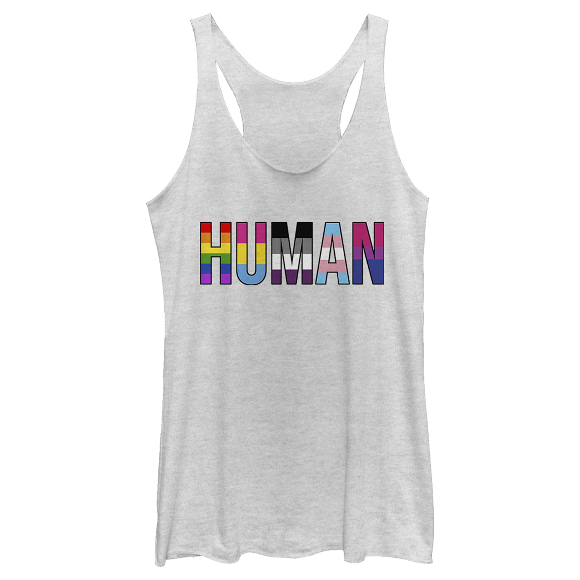 Women’S Lost Gods Human Pride Racerback Tank Top